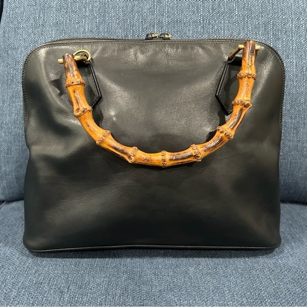 Gucci Diana Vintage Leather Bamboo 
Top Handle Bag - Picture 14 of 16